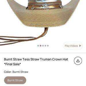 Petra Savage Straw Cowboy hat